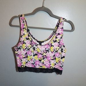 Forever 21 floral crop top